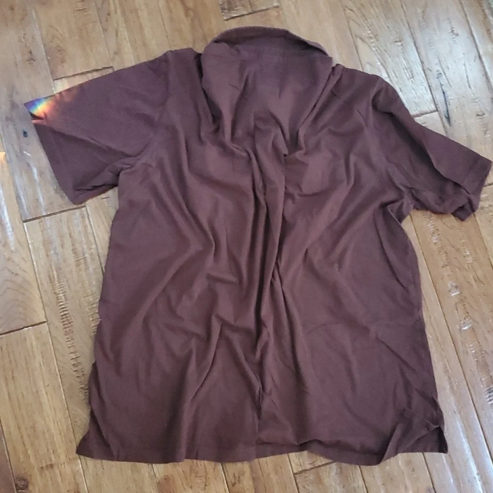 Kuhl Brown 1/4 button polo shirt